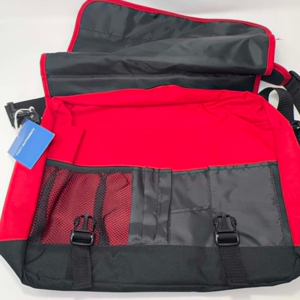 NEW Alabama Crimson Tide Messenger Bag Red Black NCAA Laptop Shoulder Bag Roll - Picture 3 of 8